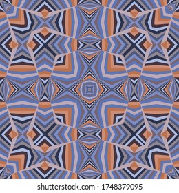 Mexican ethnic traditional ornament, geometric seamless pattern, vector texture for textile, decoration.