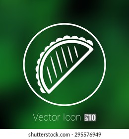 Mexican fast food vector logo design template. tacos or food icon.