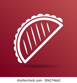 Mexican fast food vector logo design template. tacos or food icon.