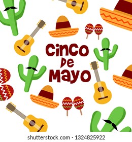 Mexican Festival Cinco de Mayo Illustration