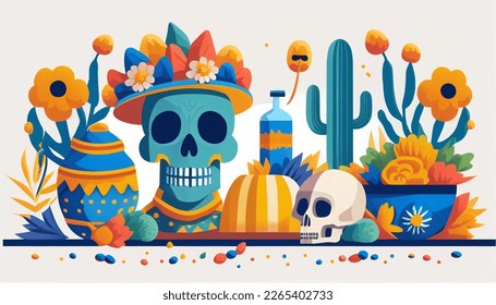 Mexican festival honoring the dead, marked by colorful altars, parades, and offerings of food and flowers