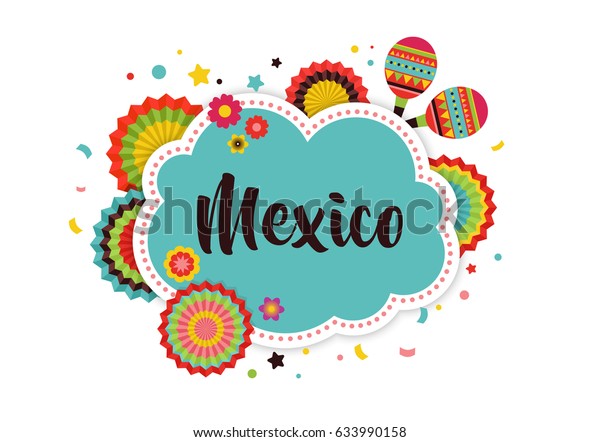 Mexican Fiesta Background Banner Poster Design Stock Vector (Royalty ...