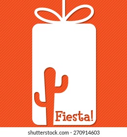 Mexican "Fiesta" (Festival) cut out tag collection in vector format.