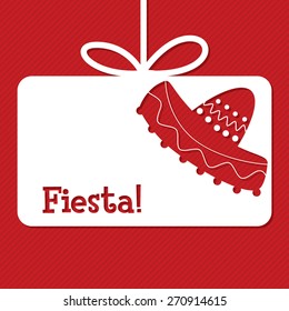 Mexican "Fiesta" (Festival) cut out tag collection in vector format.