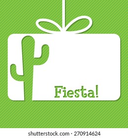 Mexican "Fiesta" (Festival) cut out tag collection in vector format.