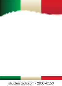 Mexican Flag Background Border Stock Vector (Royalty Free) 280070153 ...