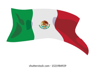 Mexican Flag Design Mexico Culture Tourism Stock Vector (Royalty Free ...