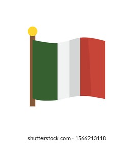 Mexican flag design, Mexico culture tourism landmark latin and party theme Vector illustration