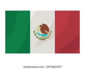mexican flag illustration isolated design