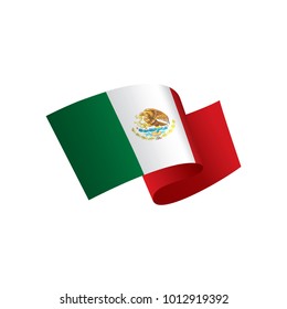 Mexican flag, vector illustration