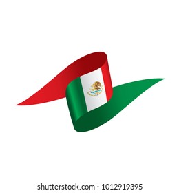 Mexican flag, vector illustration