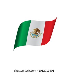 Mexican flag, vector illustration