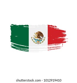 Mexican flag, vector illustration