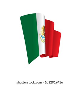 Mexican flag, vector illustration