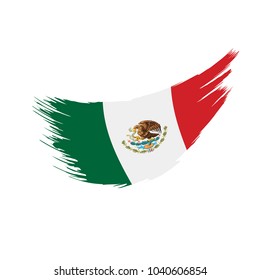 Mexican flag, vector illustration