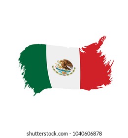 Mexican flag, vector illustration