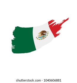 Mexican flag, vector illustration