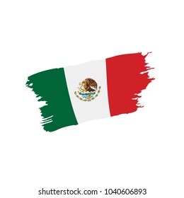 Mexican flag, vector illustration