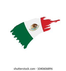 Mexican flag, vector illustration