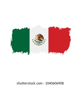 Mexican flag, vector illustration