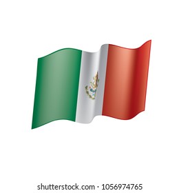 Mexican flag, vector illustration
