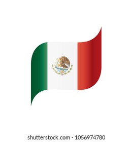 Mexican flag, vector illustration