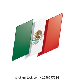 Mexican flag, vector illustration