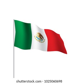 Mexican Flag Vector Illustration On White Stock Vector (Royalty Free ...