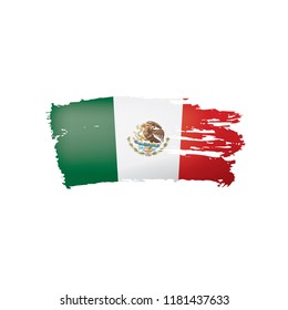 Mexican Flag Vector Illustration On White Stock Vector (Royalty Free ...