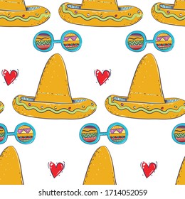 mexican folk objects in vector