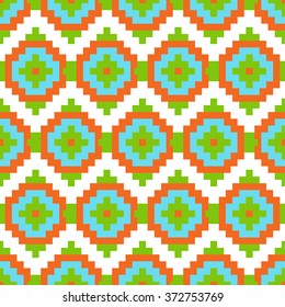 Mexican Folkloric  seamless pattern. Set bright seamless patterns for fabrics, prints, scrapbooking, wallpapers.