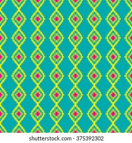 Mexican Folkloric  seamless pattern. Set bright seamless patterns for fabrics, prints, scrapbooking, wallpapers.