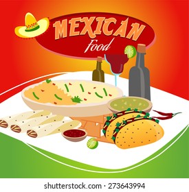 Mexican food background