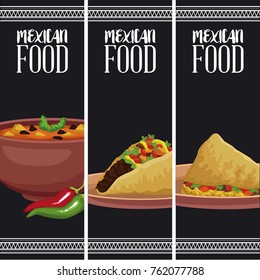 Mexican food brochure