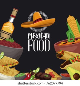 Mexican food brochure