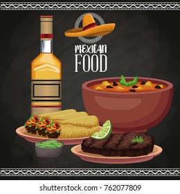 Mexican food brochure