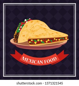 Mexican food card
