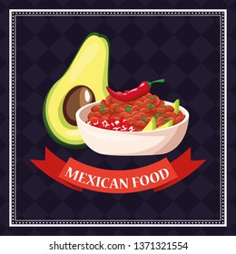 Mexican food card