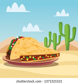 Mexican food cartoons