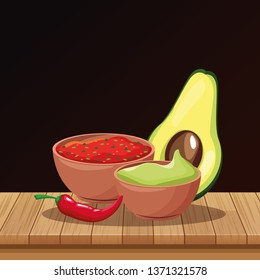 Mexican food cartoons