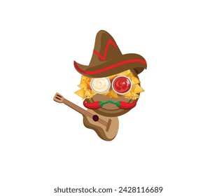 Mexican Food Character Vector Art Design