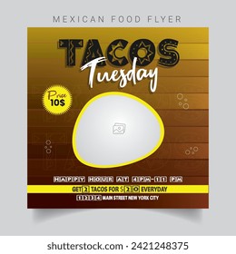 Mexican Food Flyer Template Design 