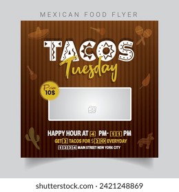 Mexican Food Flyer Template Design 