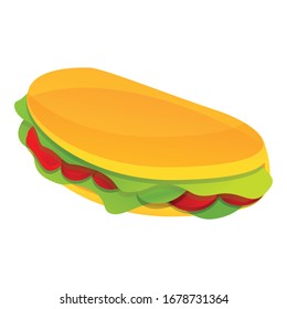 Mexican food icon. Cartoon of mexican food vector icon for web design isolated on white background