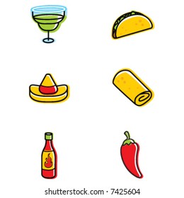 Mexican Food Icons