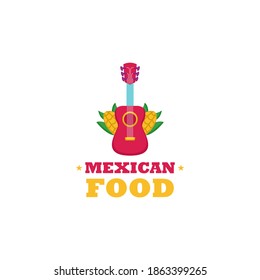 Mexican food logo design template