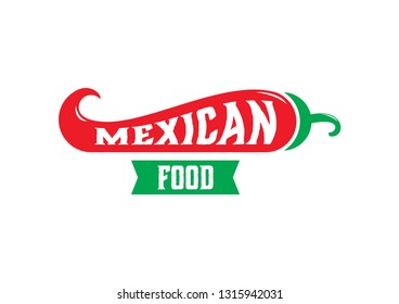 Mexican food logo design vector