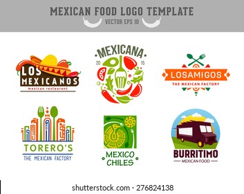 Mexican food logo. Vector logo design template