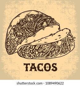Mexican food menu 