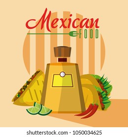 Mexican food menu card